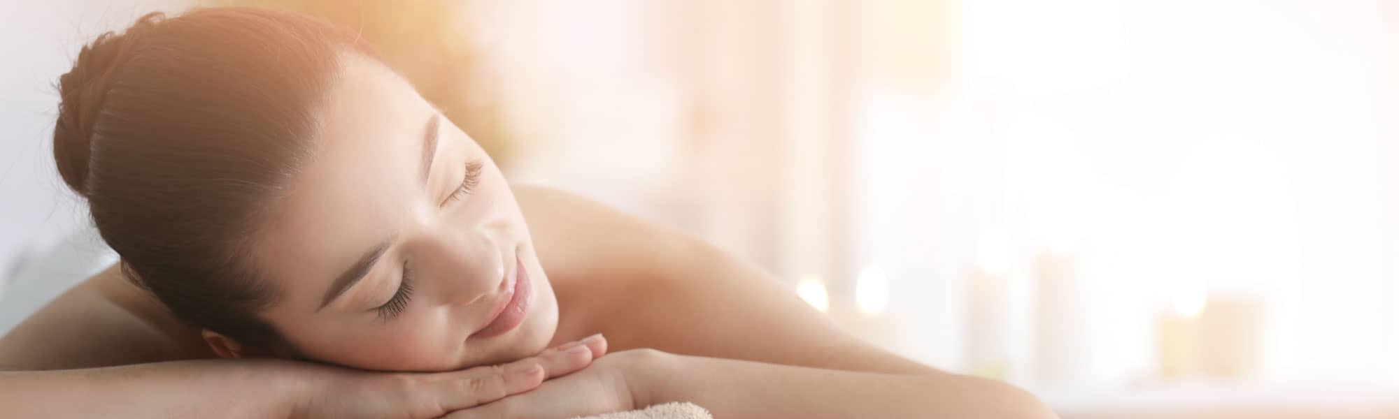 Lady having massage in Garden Village, Wrexham